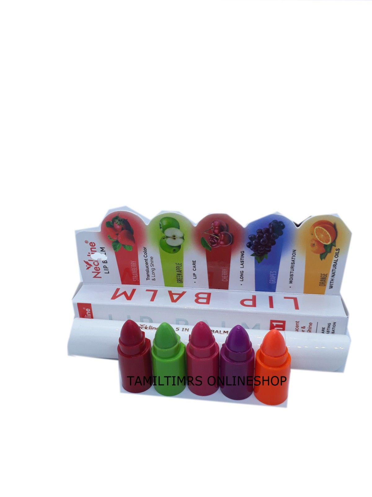 Neckline Fruit Moisturizing 5 In 1 Lipbalm