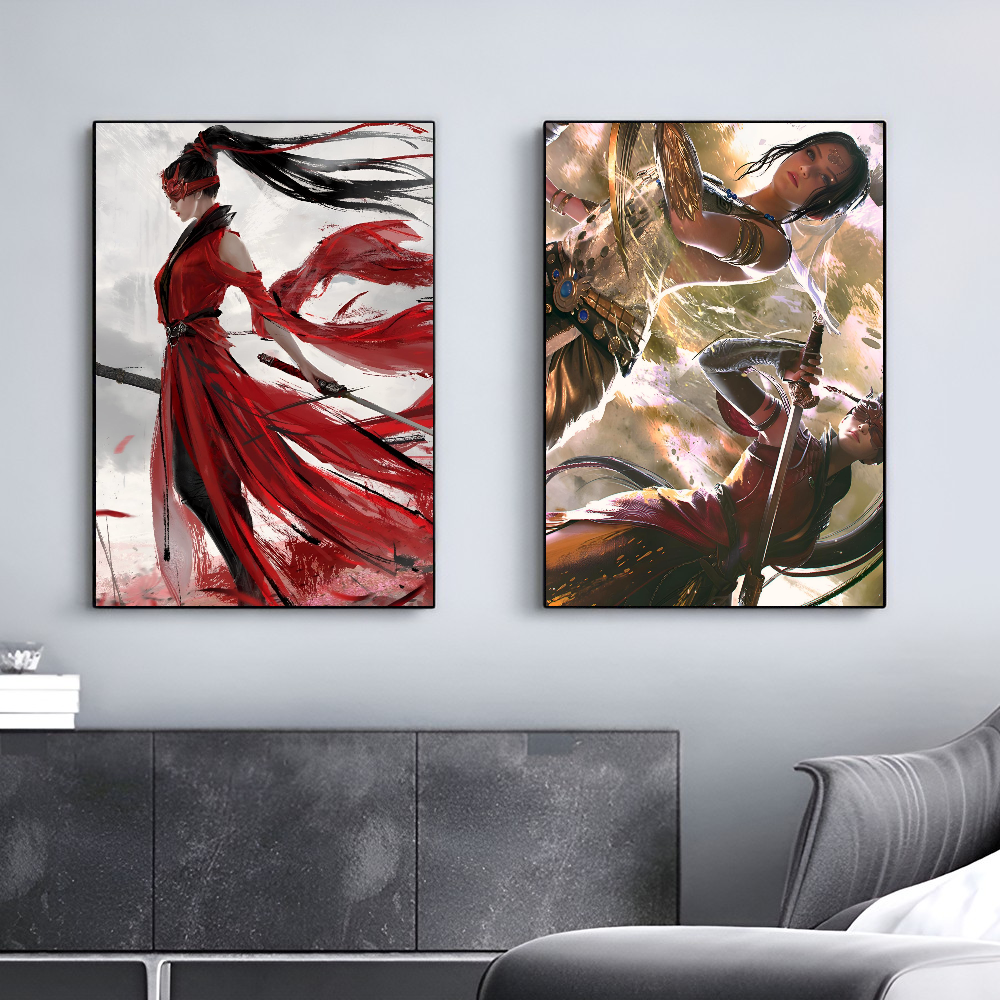 1pc Hot STEAM Geam Naraka Bladepoint Poster HD Posters Home Room Bar Cafe Decor Art Wall Painting Picture. 