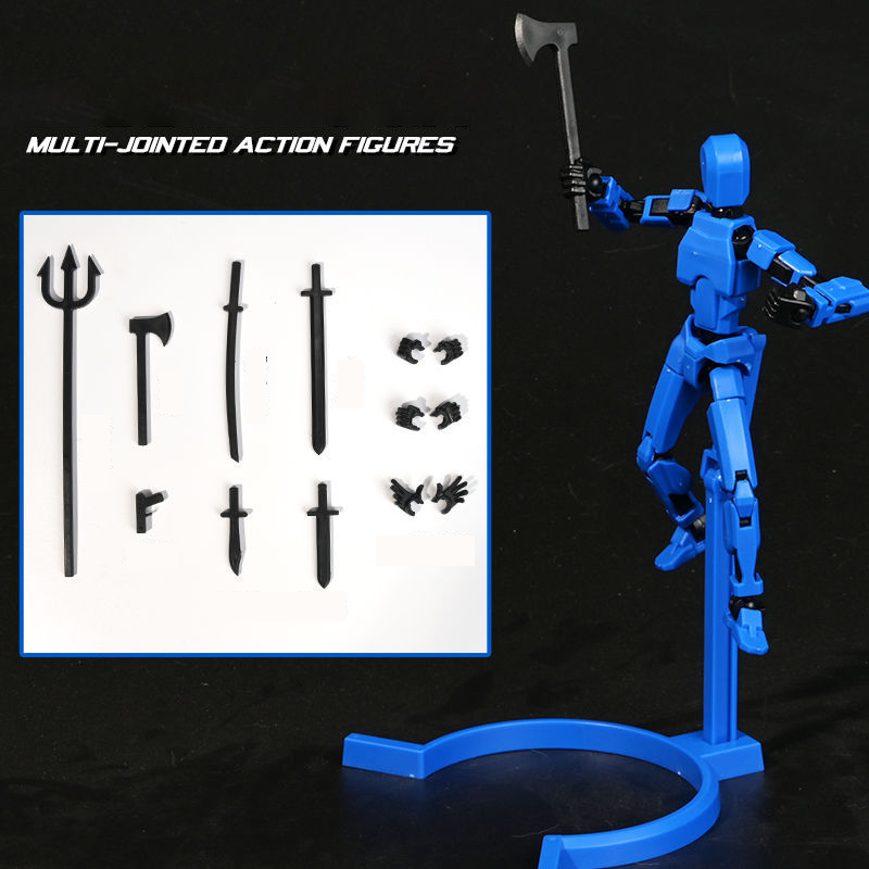 UNGH Multi-Jointed Movable Robot 3D Printed Mannequin Toy 13 Action Figure Full Body Movable Robot Toys Gifts For Children. 