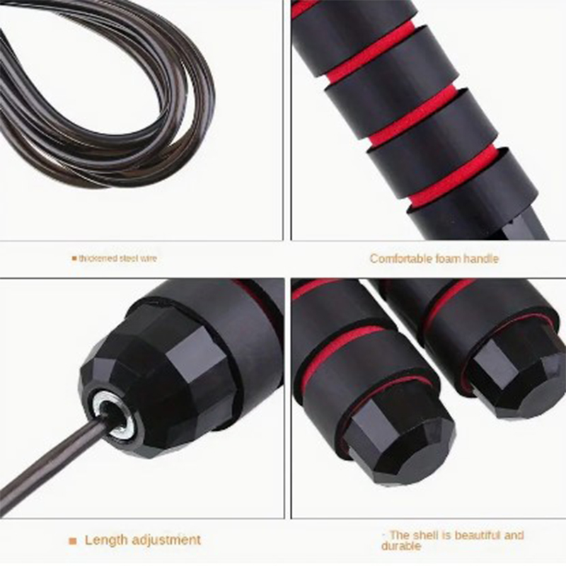 Jump Rope Professional Tangle Free Rapid Speed Jumping Rope Foam Handle Adjustable Steel Skipping Rope Gym Fitness Slim Body. 