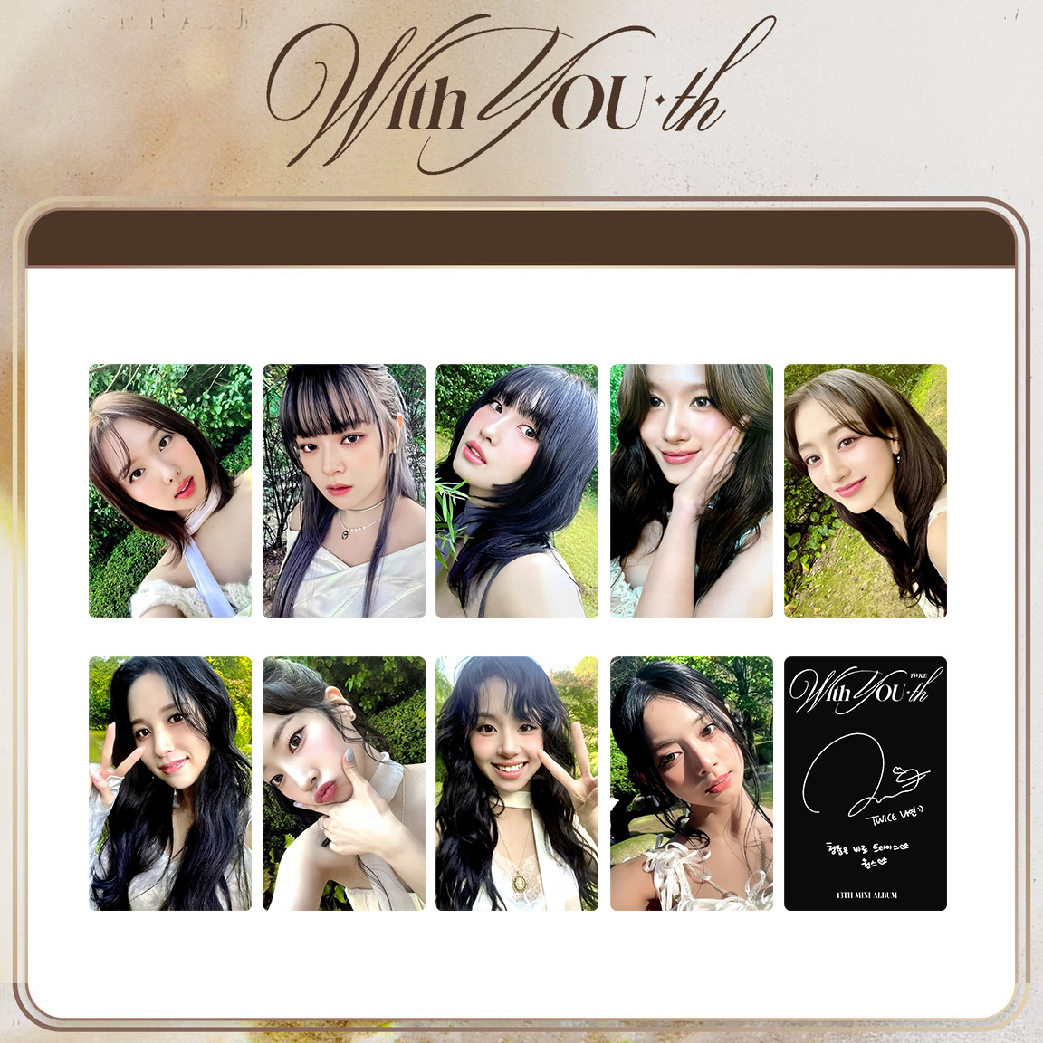 The 13th mini album "With You the" by Twice includes Xiaolin Nalian Yu Dingyan and Hirai Momo. 