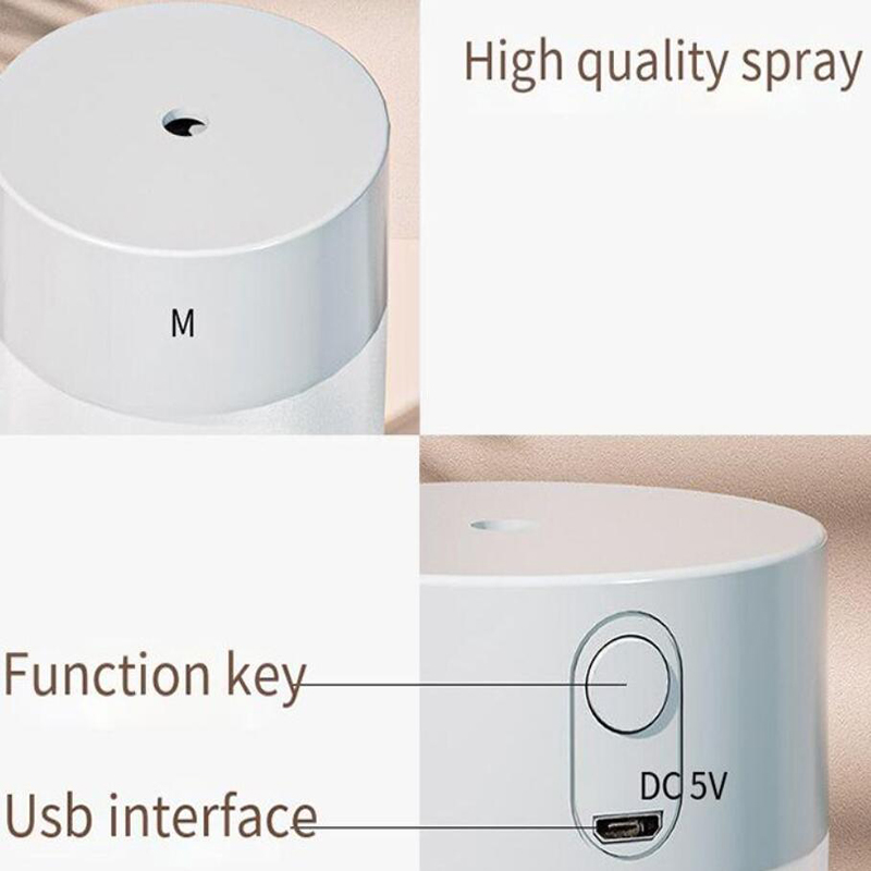 Air Humidifier Ultrasonic Mini Aromatherapy Diffuser Portable Sprayer USB Essential Oil Atomizer LED Lamp for Home Car. 