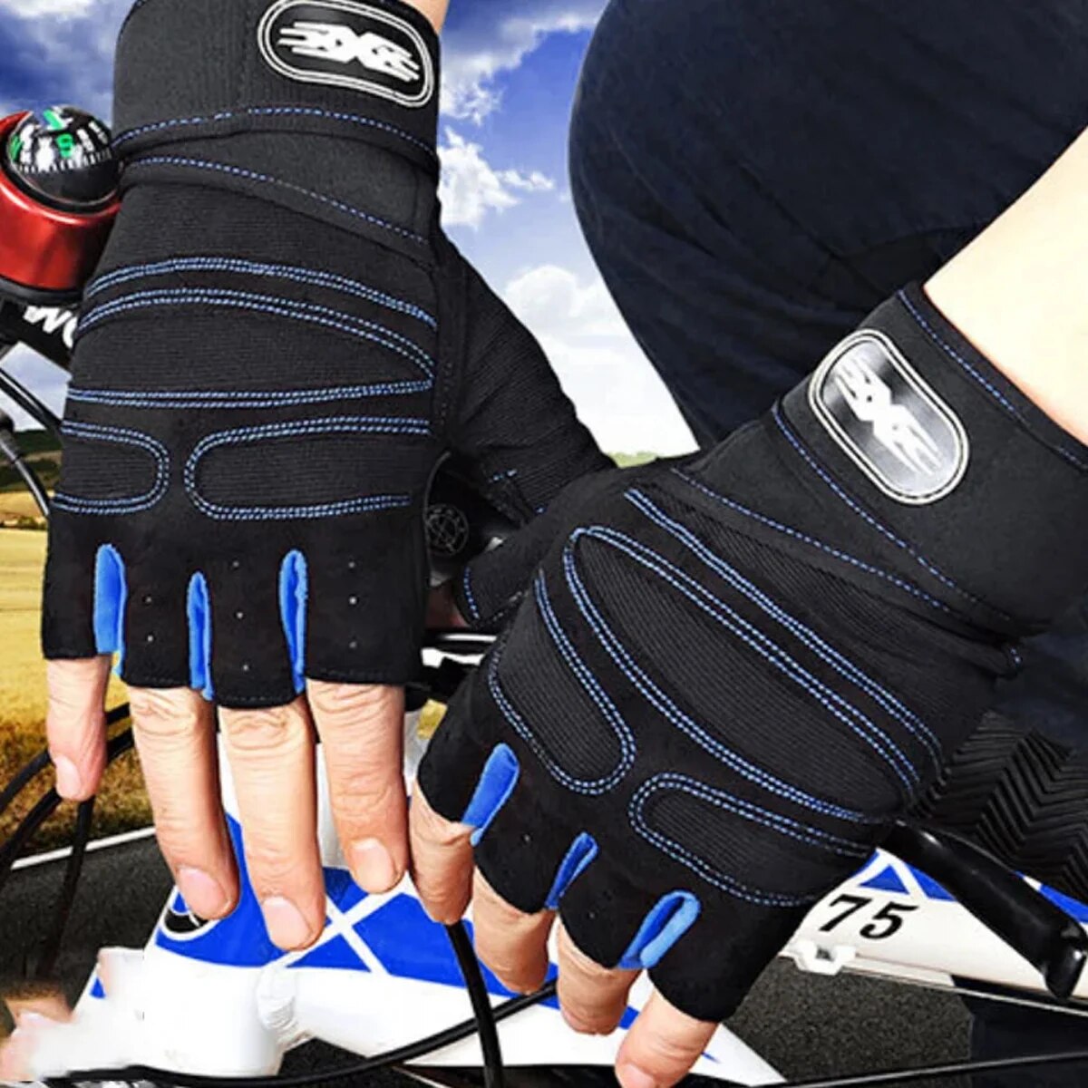 Gym Gloves for Men Women Fitness Weight Lifting Wristband Gloves Body Building Training Sports Exercise Cycling Glove Shockproof. 
