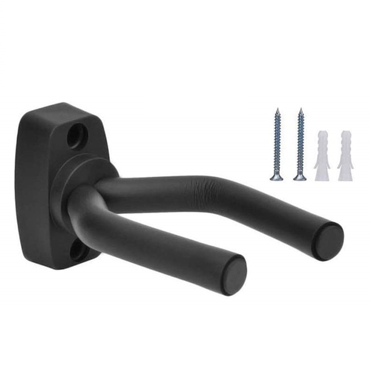 Guitar Wall Mount Hanger Black Guitar Hanger Wall Hook for All Size Guitars Bass Mandolin Banjo Ukulele. 