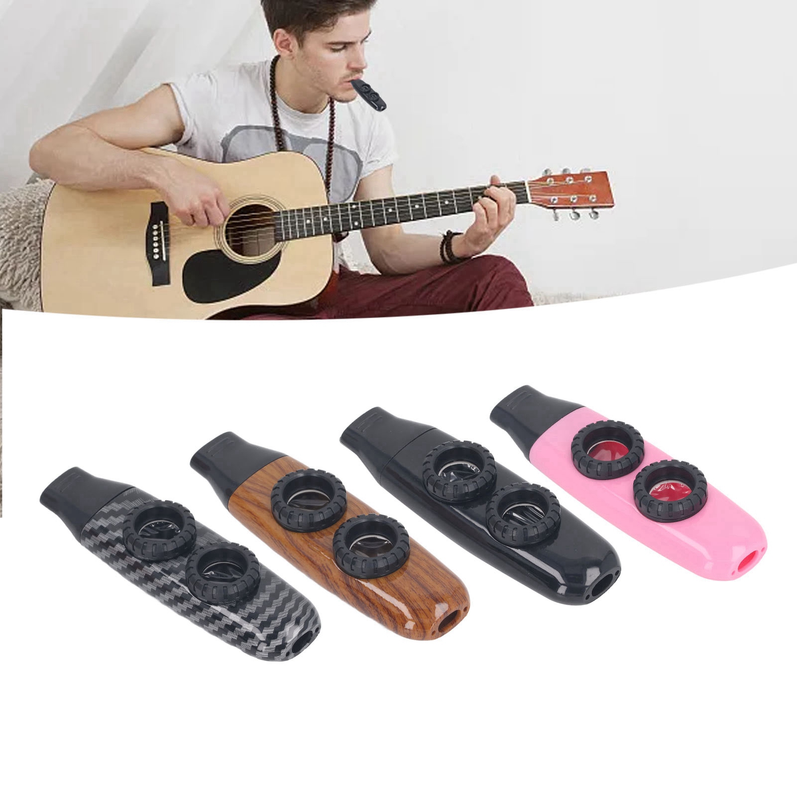 Kazoo Flute Instrument Kazoo Flute Dual Hole Flute Adjustable Musical ...