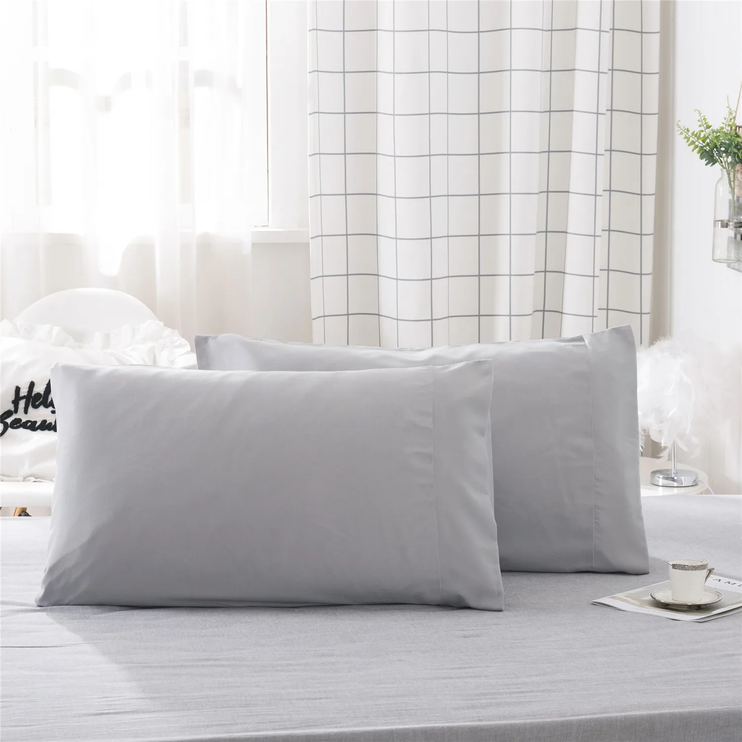 2PCS  Pillowcase Bedroom Pillowcase, Comfortable Soft Pillow Covers, Insert Not Included. 
