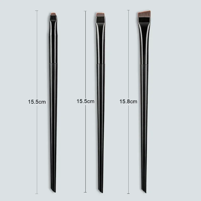Wholesale 3pcs/set Blade Eyeliner Brush Eyebrow Brush Portable Flat Fine Eye Liner Brow Contour Makeup Brushes Makeup Tool. 
