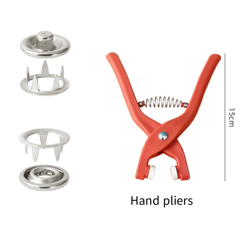 1Pc Plier Tool and 50 Set Metal Snap Button Kit Clothing Sewing Buttons Installation Tool Sewing DIY Craft Accessries. 