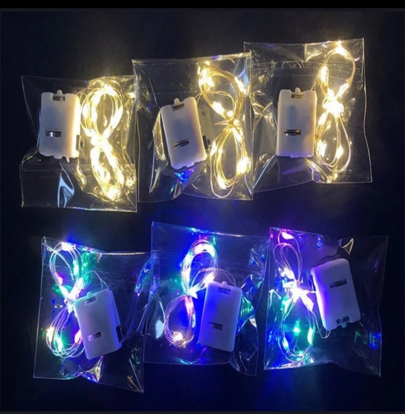 Resin led light resin lights art craft 1m Resin work warm fairy lights rgb light craft light  string light