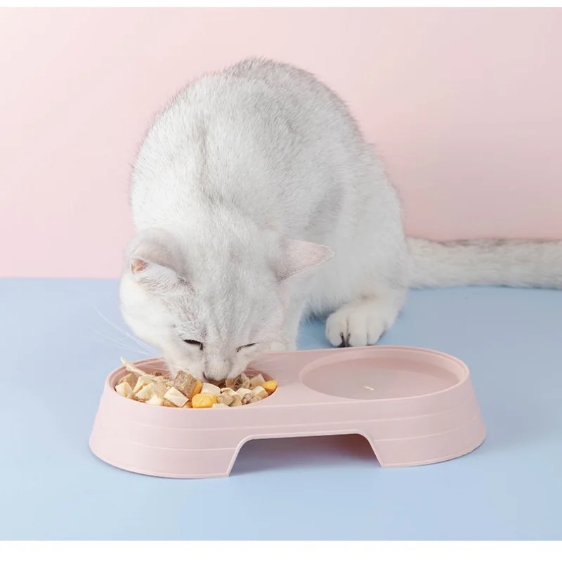 Cat Puppy Feeding Supplies Double Pet Bowl small. 