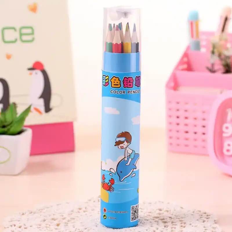 12/24/Color Pencil Colored Pencils Nature Wood Non-toxic Pencil Stationery Pencil Artist Painting Drawing. 