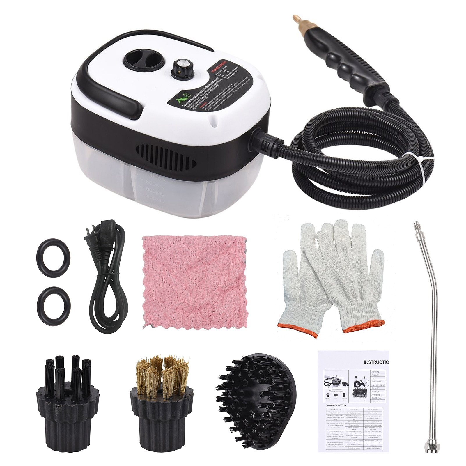 Multifunctional High Pressure Steam Cleaner Portable Handheld 3500W High Temperature Steam Cleaning Machine 6-gear Adjustment. 