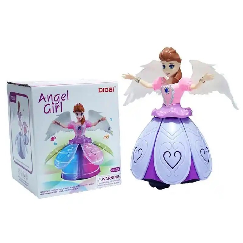 Princess Frozen Cartoon Animation Figure Elsa Doll Light Music Spinning Dance Dance Doll Model Funny Children's Gifts