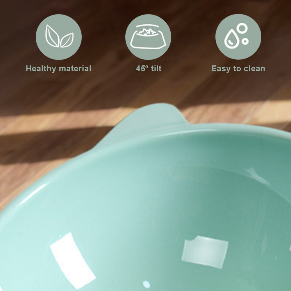 Tilted Cat Food Bowl Cat Food Dish Ergonomic Raised Cat Food Bowl Anti Vomiting Plastic Feeding Bowl Non Slip Pet Supplies. 