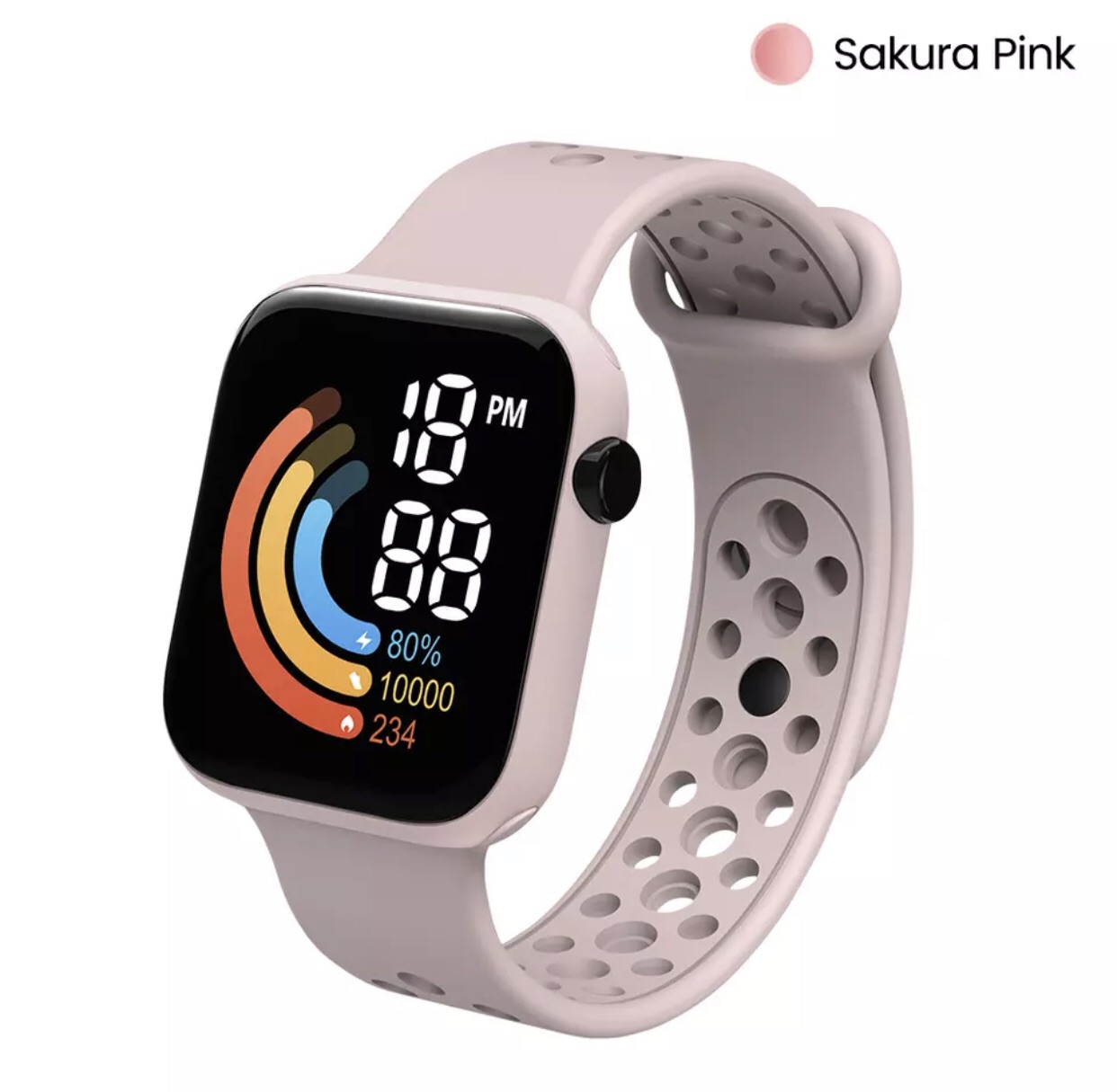 Silicone Digital Watch Electronic Clock Waterproof Unisex Watch Digital ...
