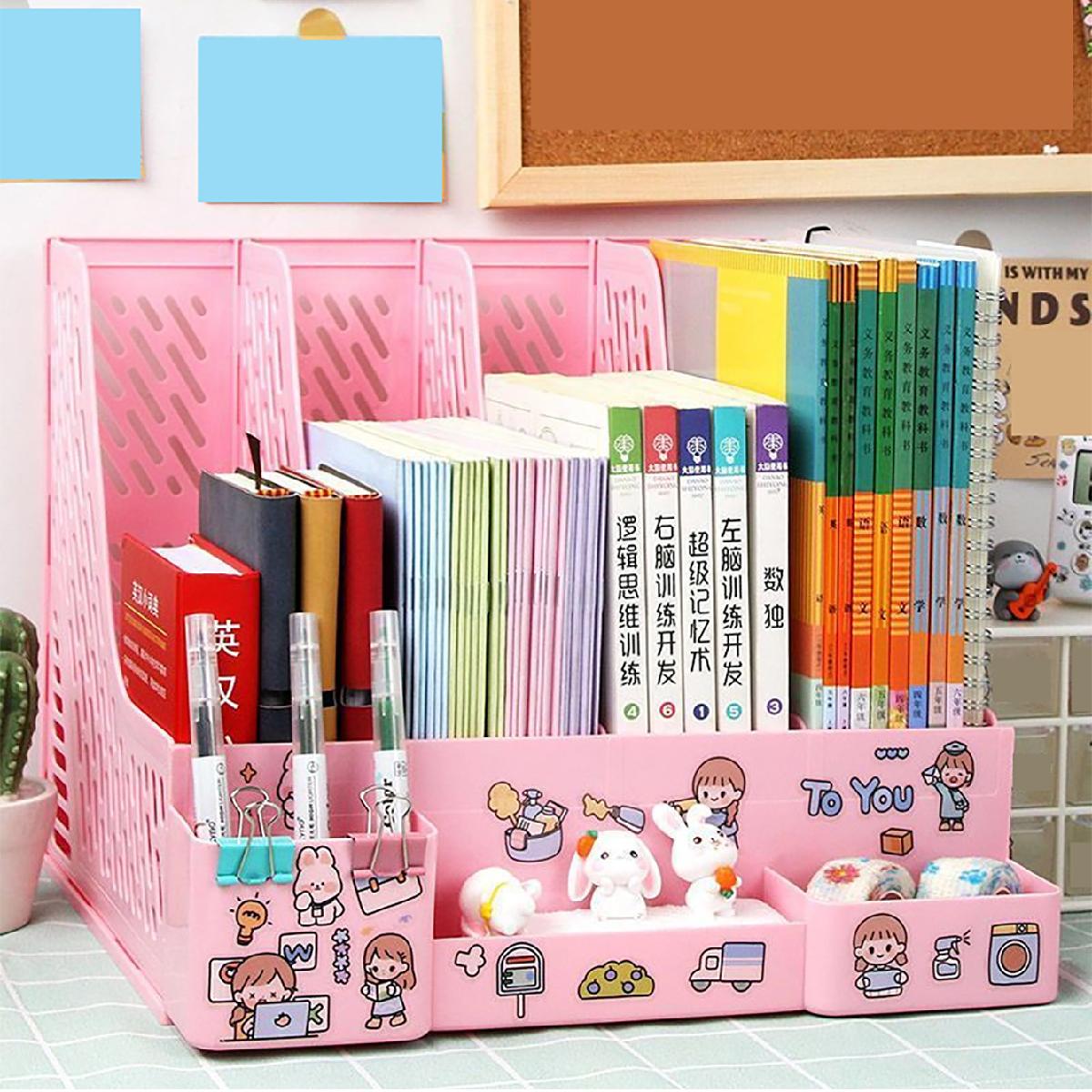 Multi-color file rack folder storage box desktop file box multi ...