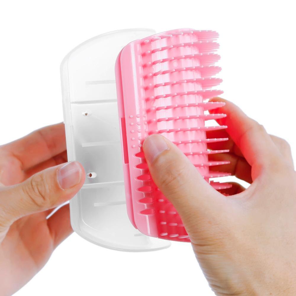 Cats Groomer Self Brush Corner Dog Massage Self Comb Wall Corner Rubs Catnip The Face With A Tickling Comb Pet Grooming Supply. 