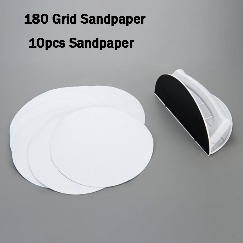 Drywall Corner Sander – Semi-Circular Self-Adhesive Handheld Kit With 10 Sandpapers For Wall, Wood, Paint & Furniture Polishing