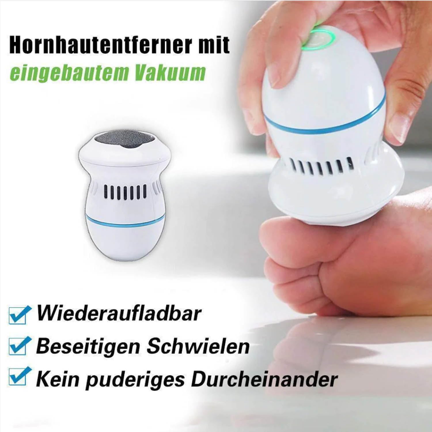 Electric Callus Remover, Callus Removal, Foot Rechargeable, Pedicure Set, Foot Care, Callus Remover, Foot Care Device, Electric 6 Attachments. 