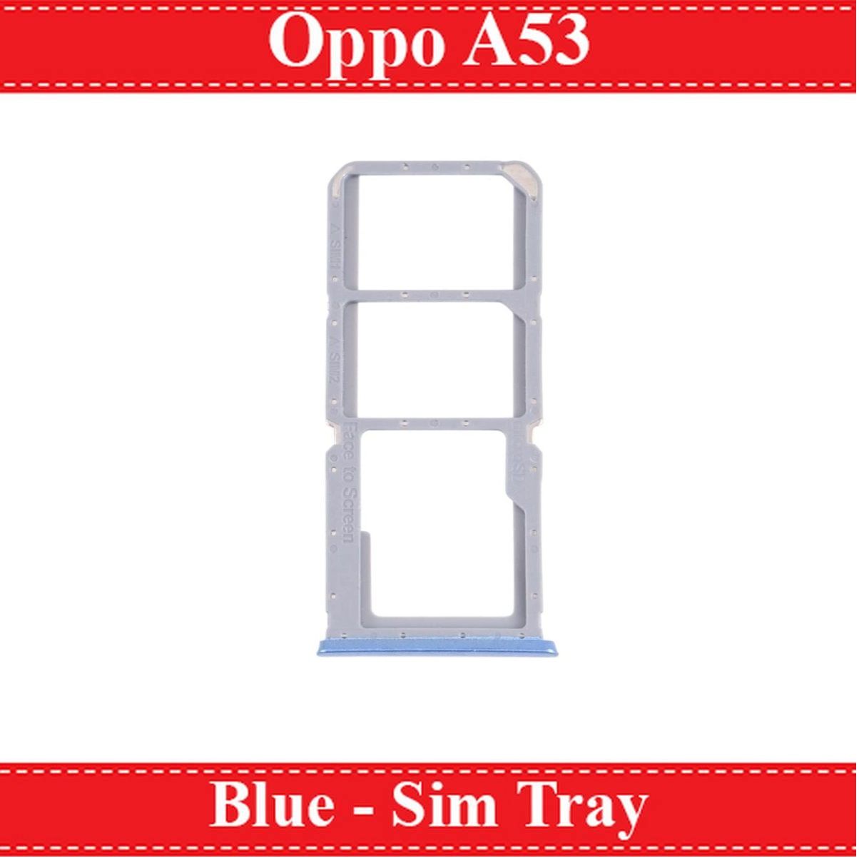 OPPO A53 2020 SIM Tray SIM Card Tray Micro SD Card Tray Blue