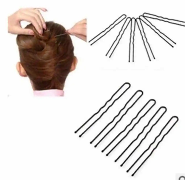 Hair Clips/Haranel Clips Black Colour 10pcs. 
