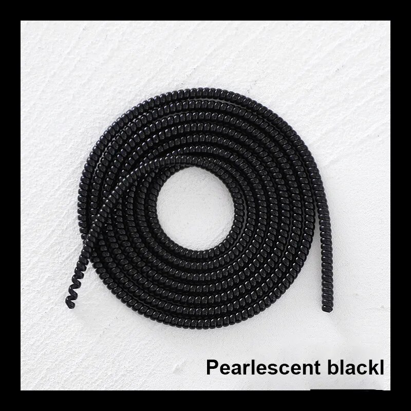 Monochrome Data Cable Protection Spring Flat Fruit Android Headphone Cable Protection Rope. 