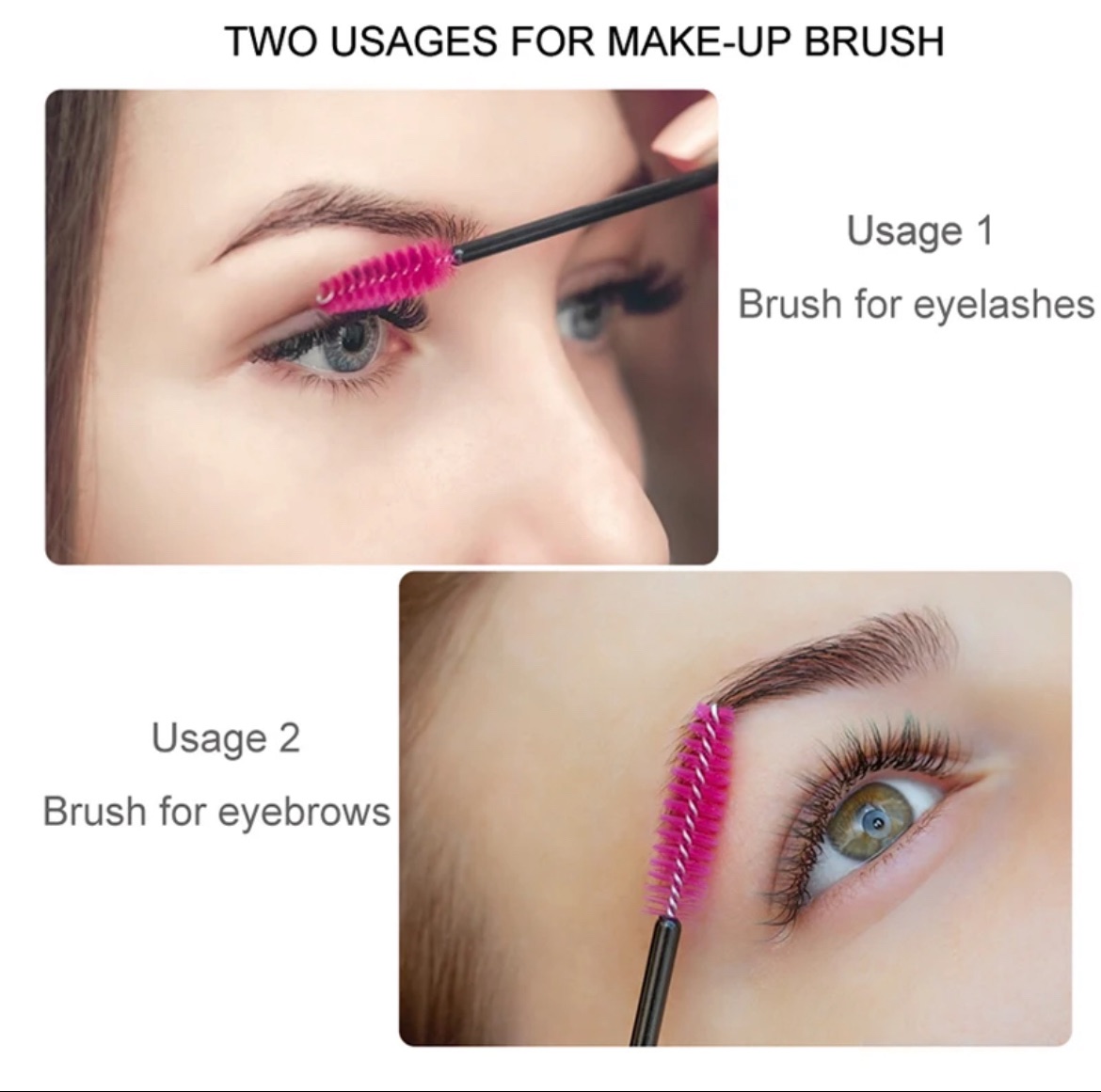 10pcs Eyelash brush Extension Disposable Eye lashes Make Up Brushes Eyebrow Mascara Wand Applicator flexible