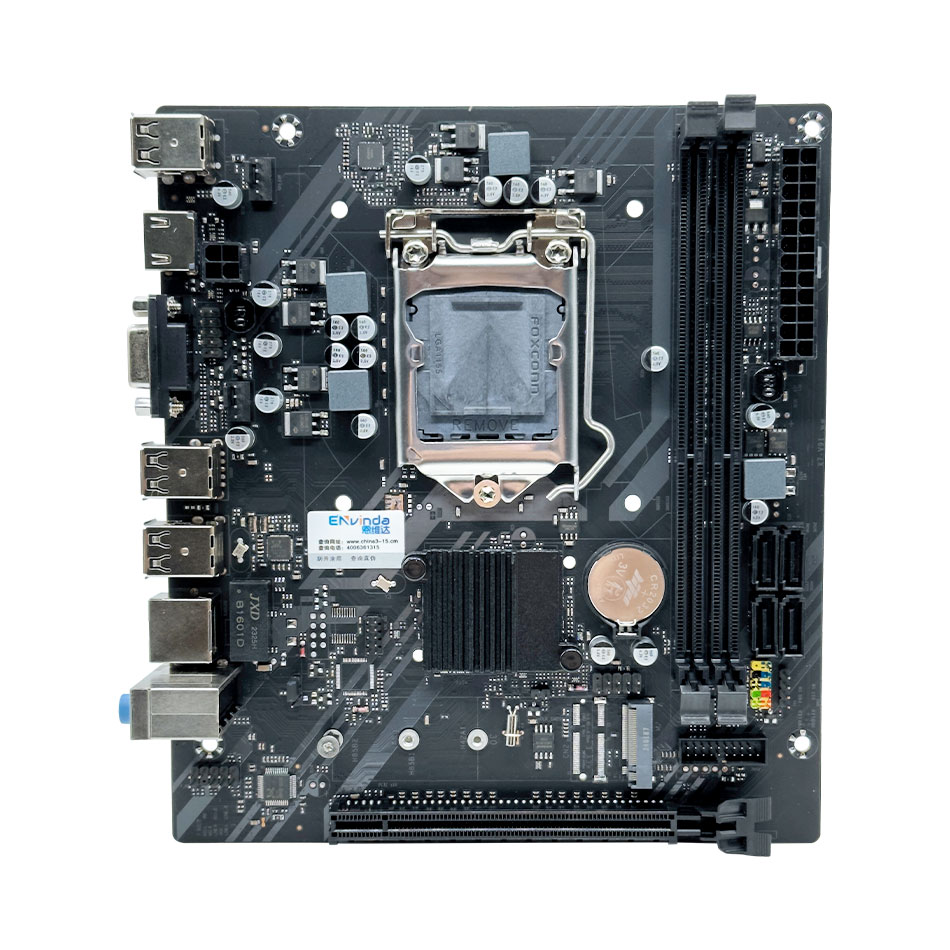 ENVINDA H61 Motherboard LGA 1155 Kit Compatible With Intel Core CPU 2nd And 3rd Generations Supports M.2 NVME SDD. 