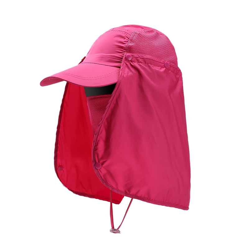 Fishing Flap Caps For Men Women Quick Dry Sunshade UV Protection Removable Ear Neck Cover Caps Mosquito-proof Hat Wild River Hat. 