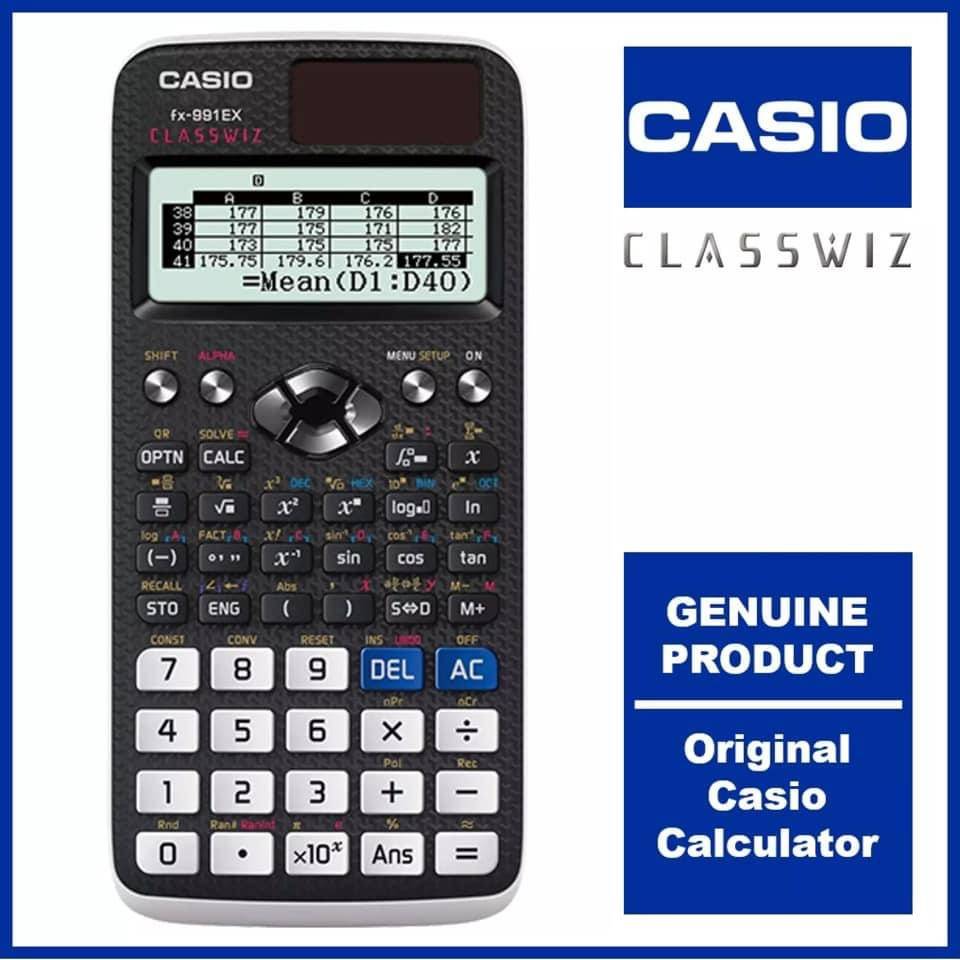 Calculatrice scientifique Casio fx-991ex classwiz avec batterie