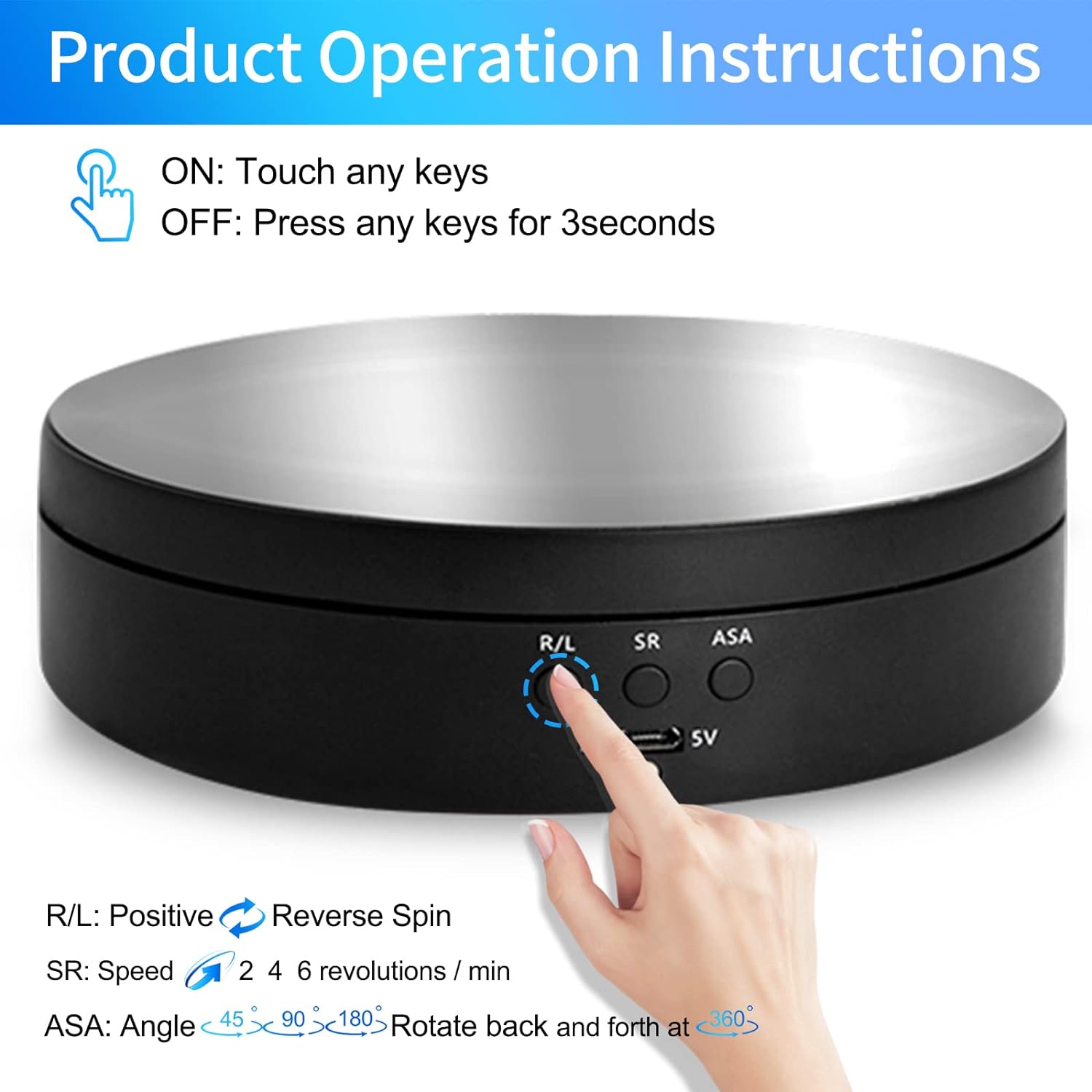 Rotating Display Stand,360 Degree Motorized Turntable Display Stand for ...