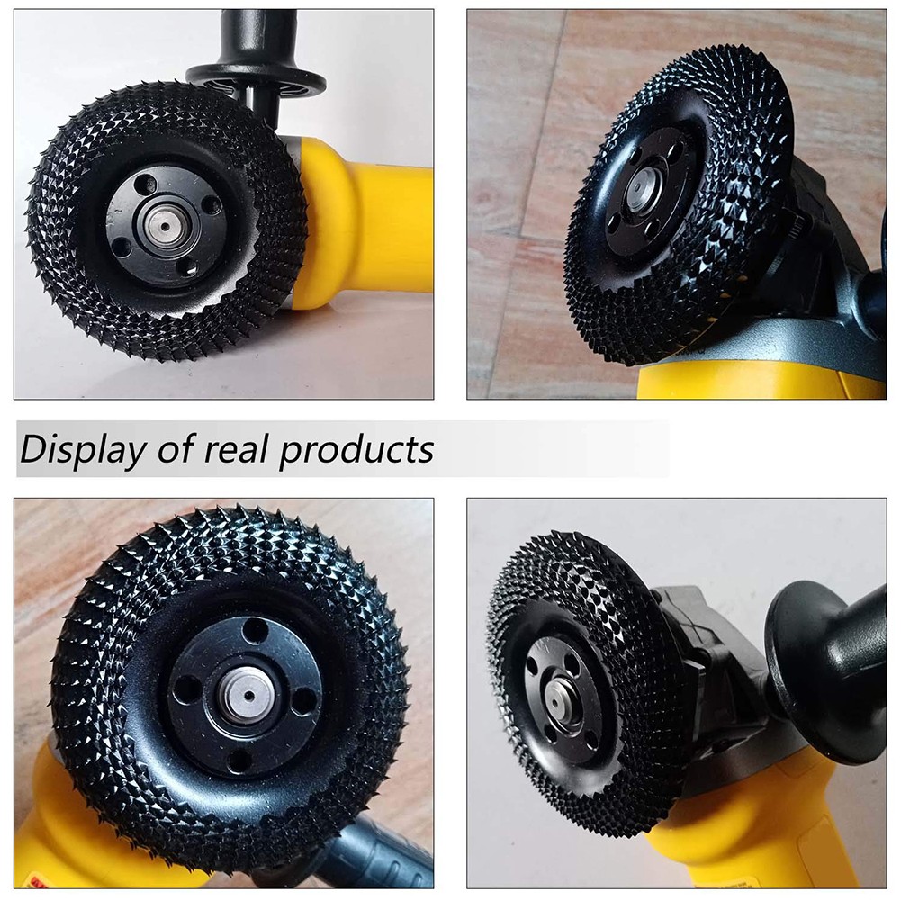 Grinder Wheel Disc 4 Inch Wood Shaping Wheel Wood Grinding Shaping Disk For Angle Grinders Power Tools. 