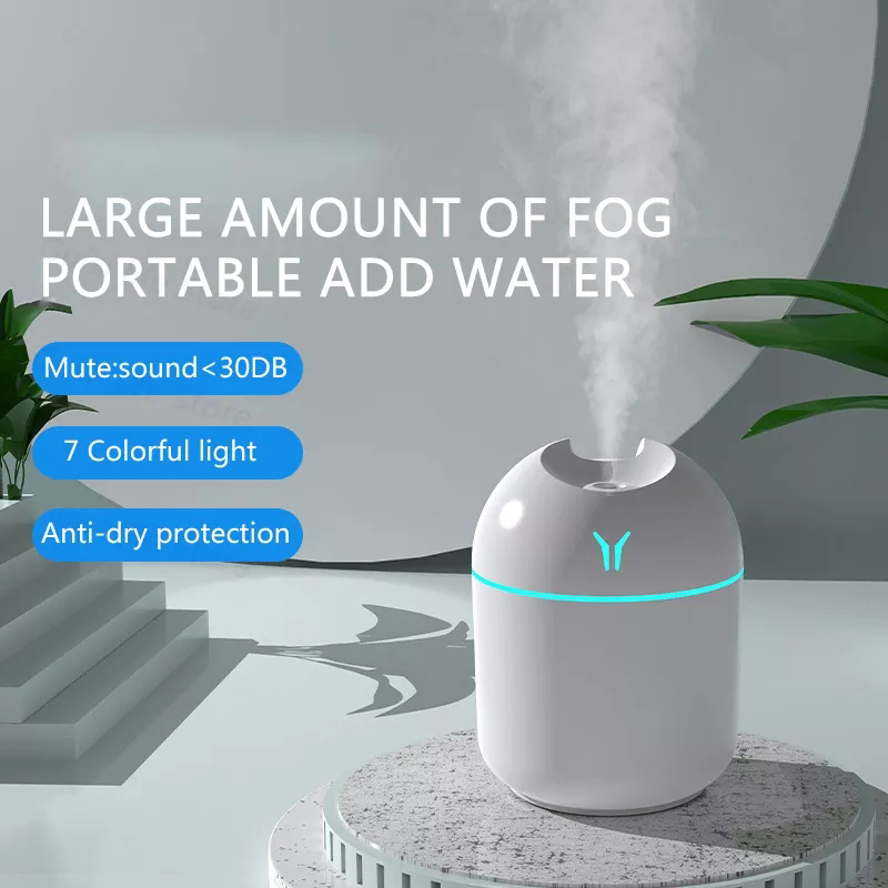 250ML Mini Aroma Oil Diffuser USB Essential Oil Atomizer Electric Air Humidifier With LED Night Lamp For Home Car. 