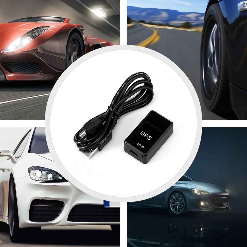 GF07 Magnetic Car Tracker GPS Positioner Real Time Tracking Magnet Adsorption Mini Locator SIM Inserts Message Pets Anti-lost. 