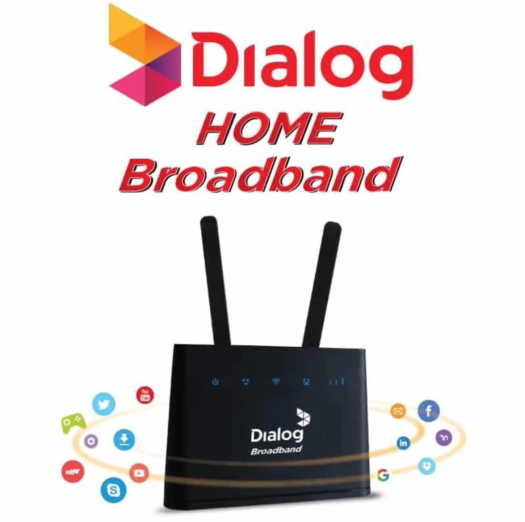 Dialog 4G Router Homebroadband- Prepaid Connection. 