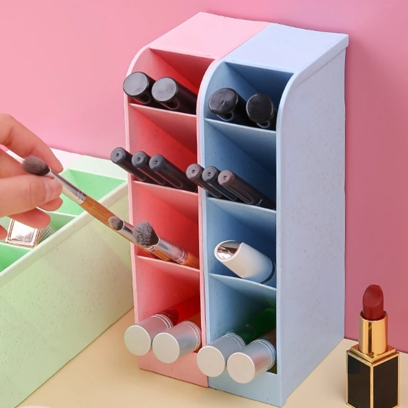 1pc Multi-Layer Pen Holder & Cosmetic Brush Storage Holder - Perfect for Office & School Supplies. 