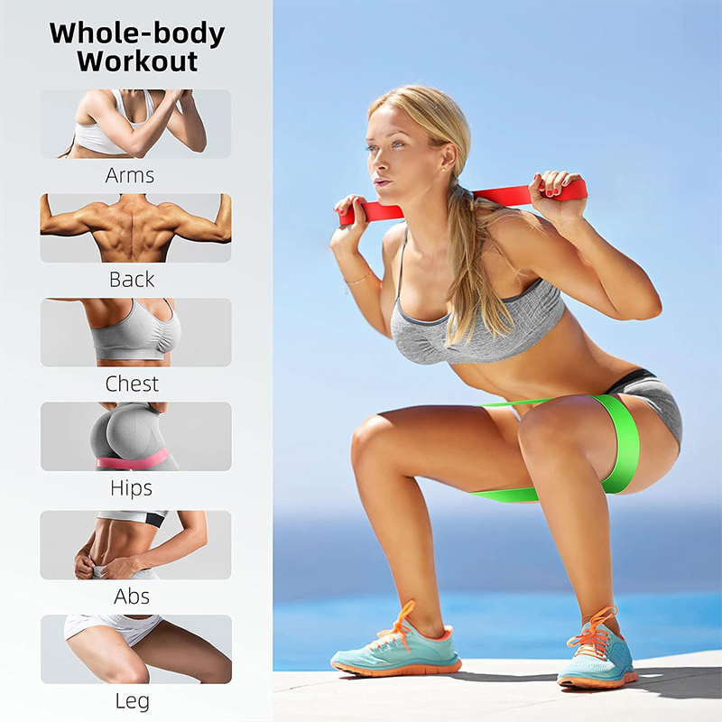 Different Resistance Bands Yoga Band Fitness Exercise Training Hip Tension Band Leg Squat Dance Elastic Loop Stretch Band. 