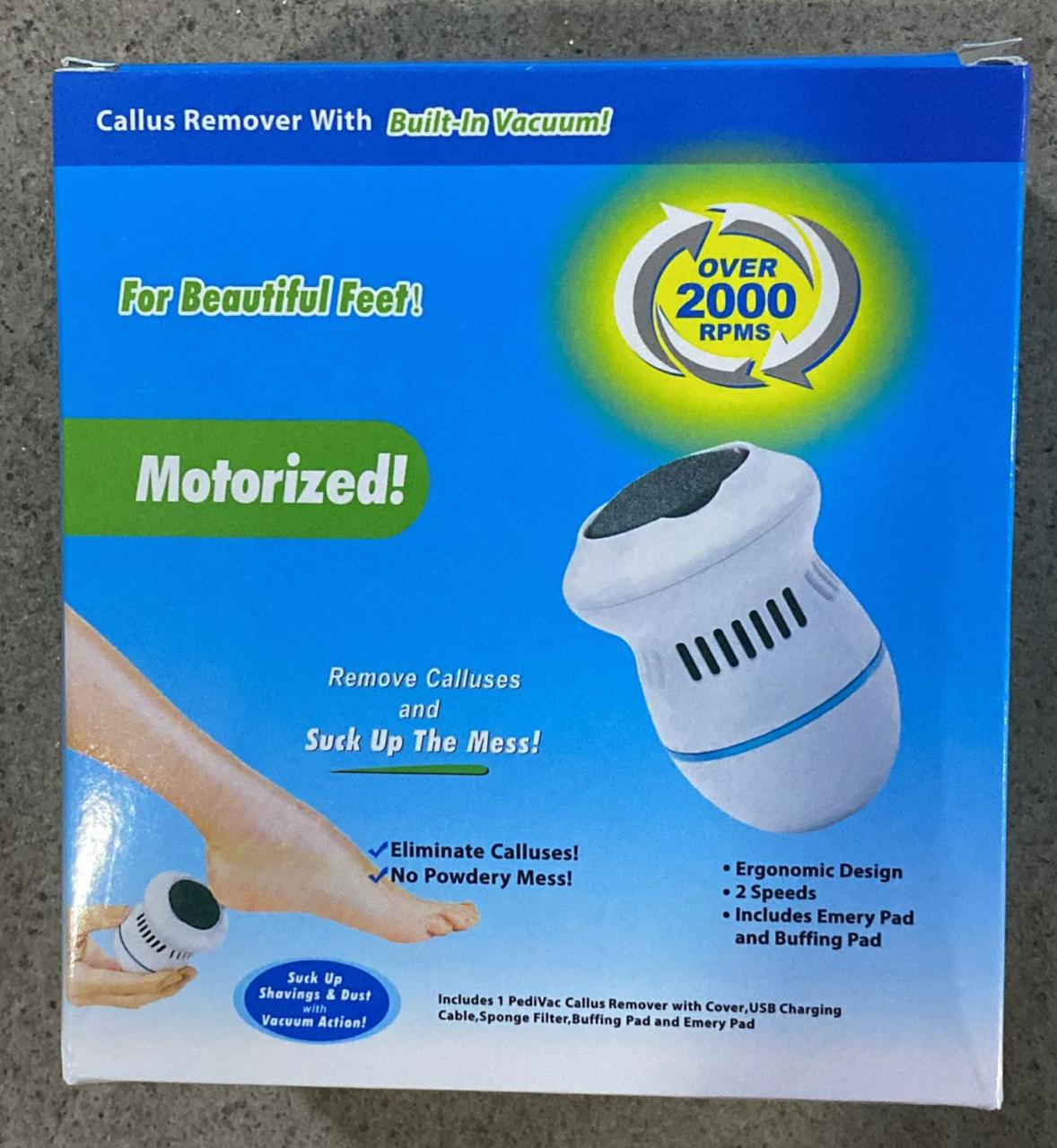 Electric Callus Remover, Callus Removal, Foot Rechargeable, Pedicure Set, Foot Care, Callus Remover, Foot Care Device, Electric 6 Attachments