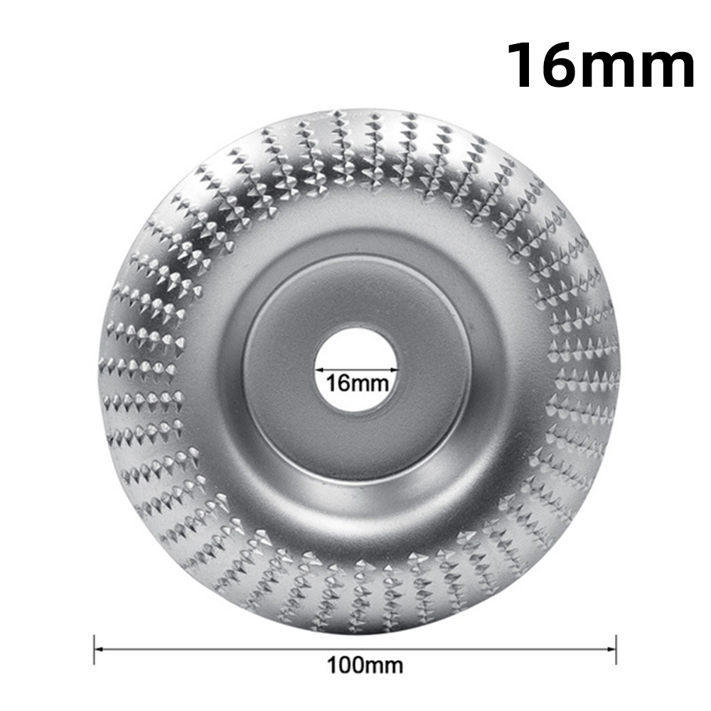 4 Inch Angle Grinder Wood Carving Disc Woodworking Grinding Shaping Wheel Abrasive Rotary Tool for 16/22mm Bore Angle Grinders. 