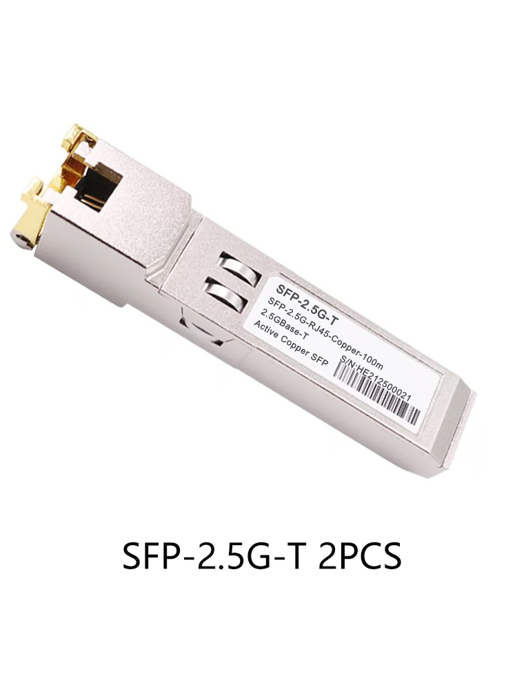 10G SFP+ Fiber 2.5G Copper SFP Modules Optical Port Turn To RJ45 ...