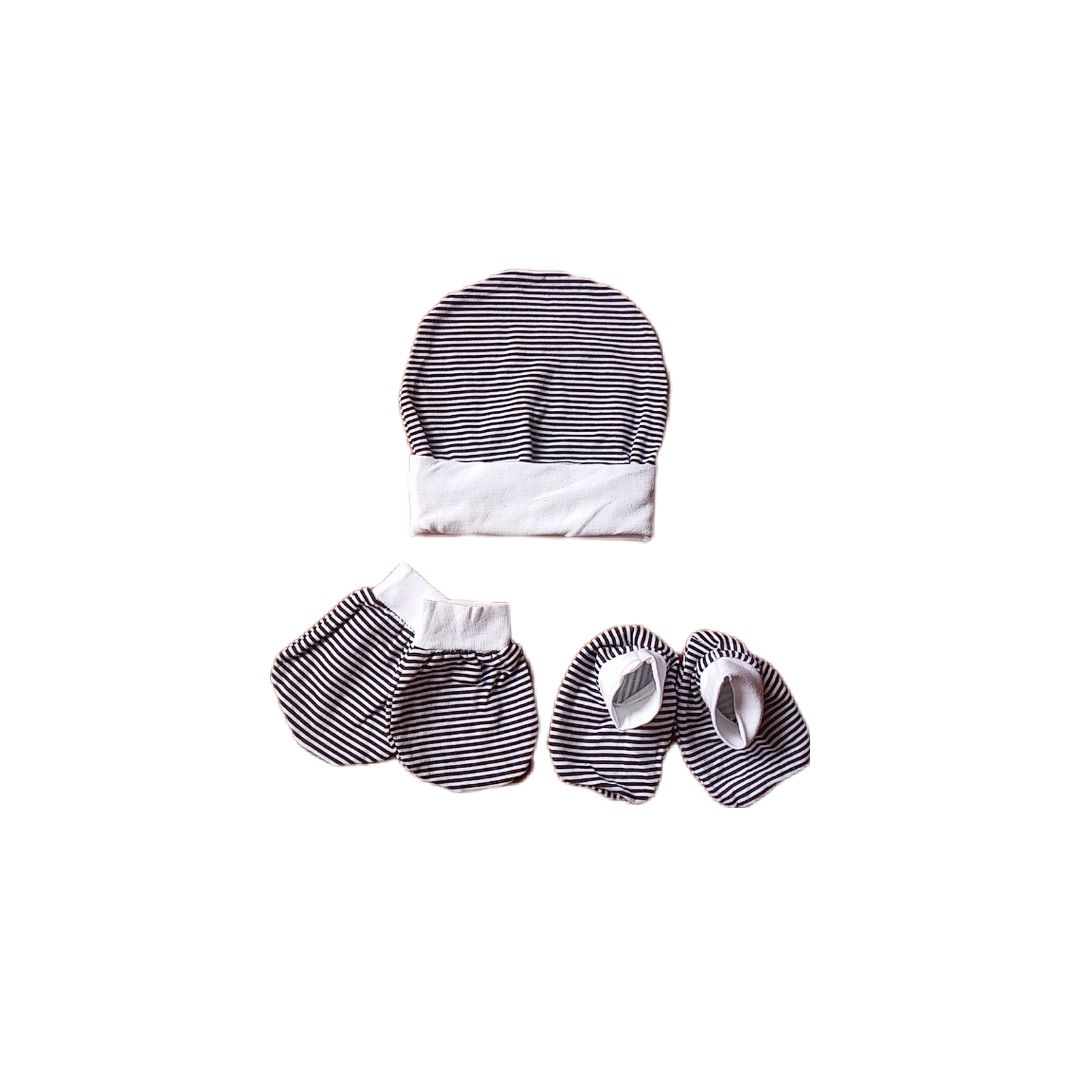 Mee Mee Soft Cotton Baby Cap, Mittens & Booties Set