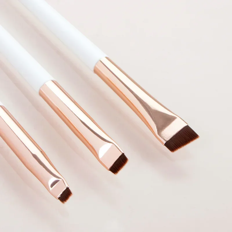 Wholesale 3pcs/set Blade Eyeliner Brush Eyebrow Brush Portable Flat Fine Eye Liner Brow Contour Makeup Brushes Makeup Tool. 