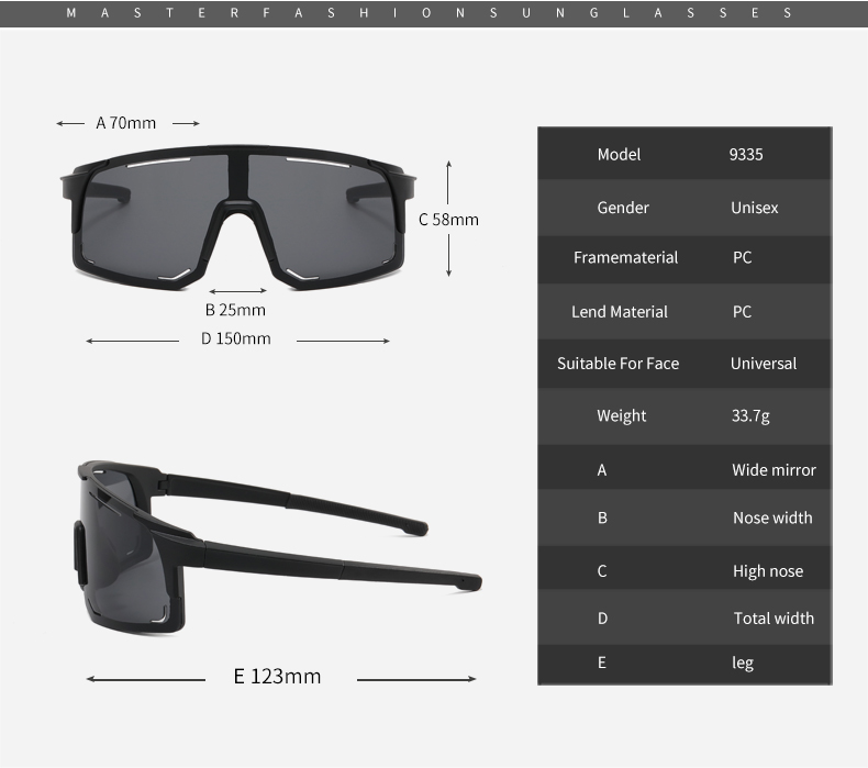 New Bicycle Sunglasses UV Protective Windshield Glass Men's and Women's Wear Lenses Road Cycling Sports Glasses Outdoor Glasses. 