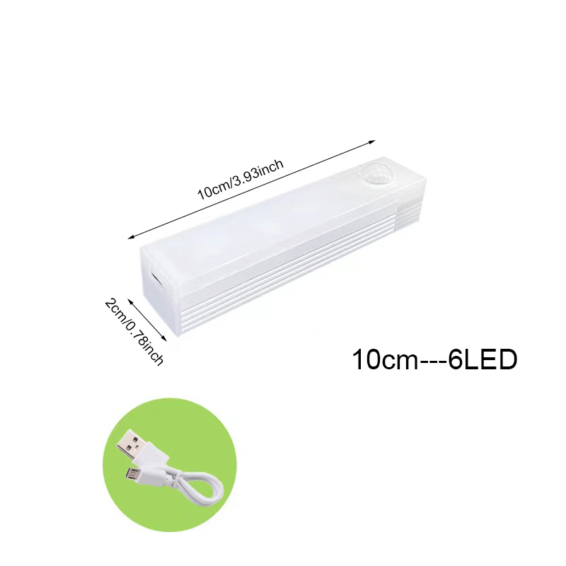 LED Motion Sensor Light Wireless LED Night Light Type C Rechargeable ...
