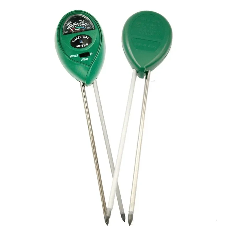 3 in 1 Soil Meter Moisture Light PH Testers With 2 Probes Soil Monitor for Garden Plant Test Flower Instrument Tool. 