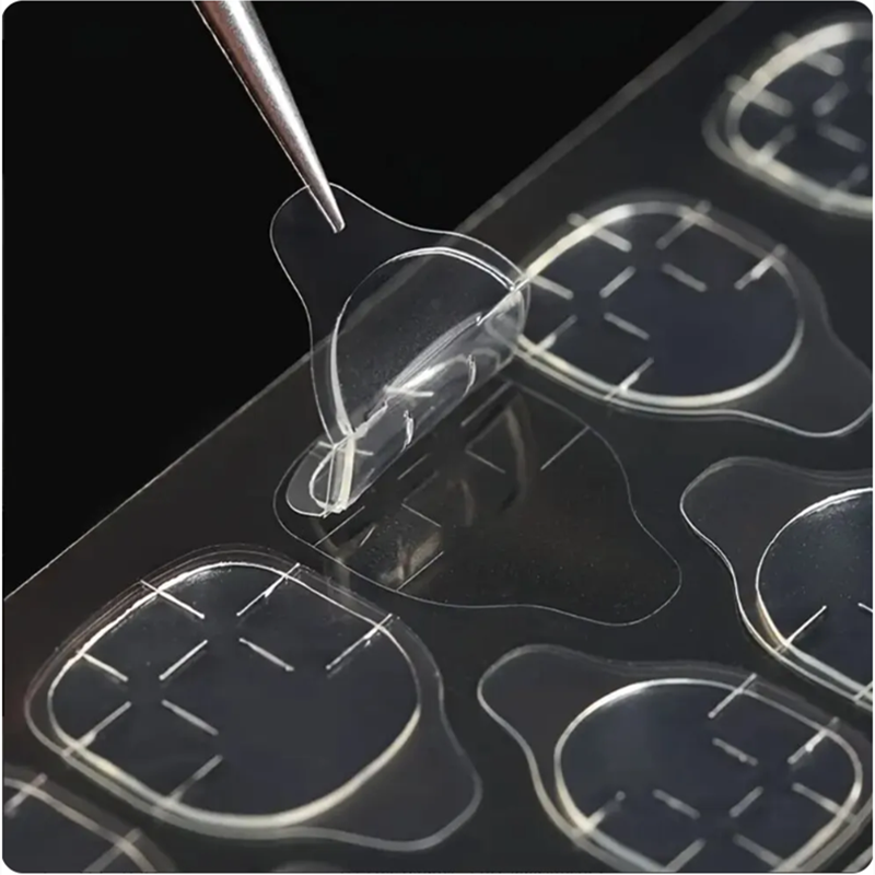 240PCS Strong Adhesive Glue Tape for Press-on Nail Tips - Double Side Adhesive Film for False Nails-Transparent. 