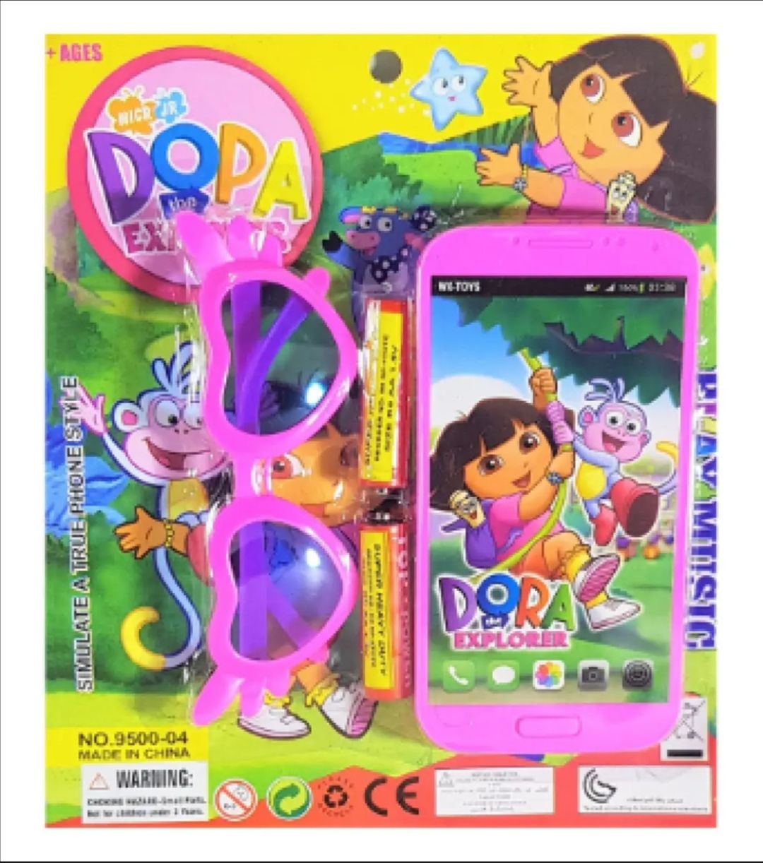 Dora Phone And Sun Glass Set New toy Set With Batteries