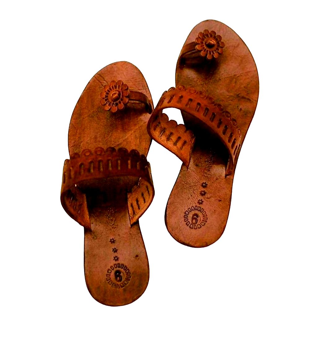 Genuine Leather Women Slippers