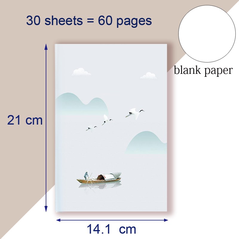 A5 Notebook Chinese Style Chinoiserie Note Book Dairy Vintage Retro ...
