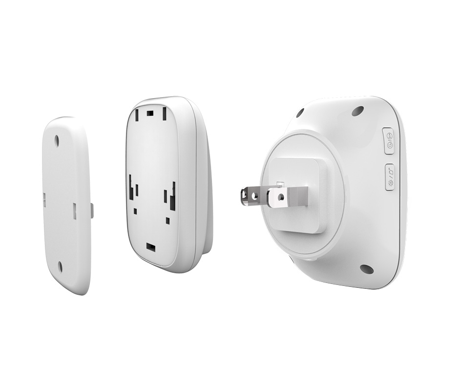 Lunzo No Battery Self Powered Wireless Doorbell US/UK/EU Plug 38 Ringtones Outdoor Waterproof 150m Range Kinetic Door Bell. 